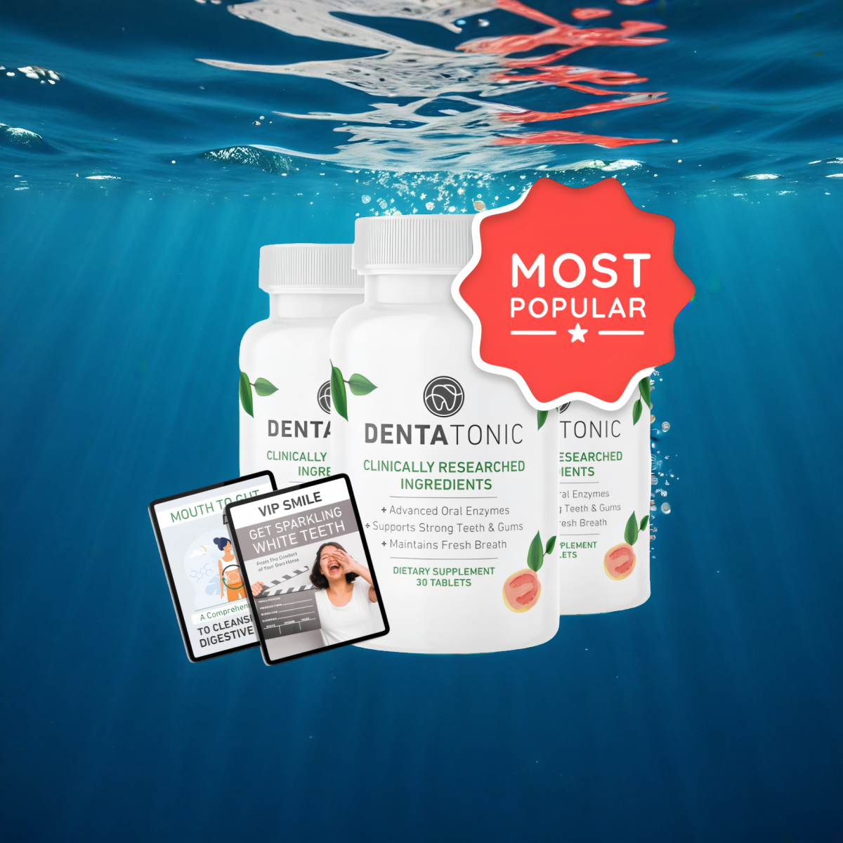 DentaTonic - 3 Bottles + 2  Ebooks